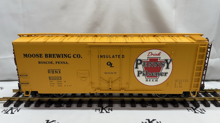 Aristo Craft Art 45211 PENNSY PILSNER Plug Door Box Car METAL WHEELS LN/BOX