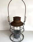 VINTAGE ADLAKE Adams Reliable Railroad Railway LANTERN with Clear Globe Glass