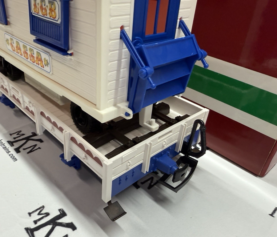 LGB 4037 Circus CASSA Wagon on Flat Car New Original Box G Scale