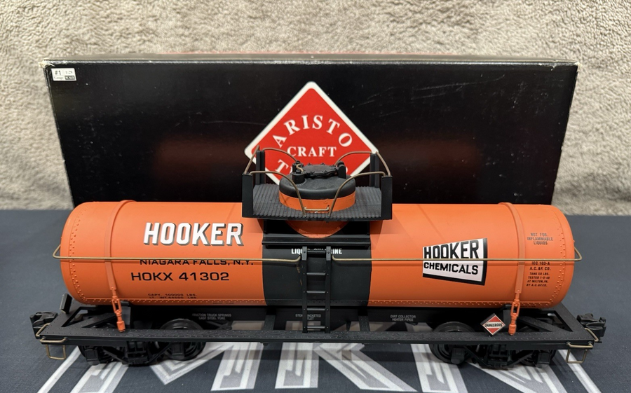 Aristo-Craft 41302 Hooker Single Dome Tank Car G Scale LN/Box