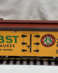 LGB 4074 G Scale Pabst Milwaukee Reefer with Ball Bearing Metal Wheels LN/Box