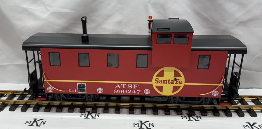 LGB 43714 Santa Fe Caboose Red #999217 G Scale NIB/Sleeve