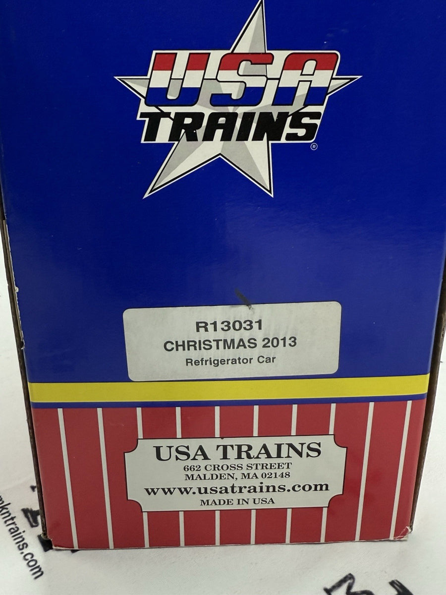 USA Trains R13031 Merry Christmas 2013 Reefer Car Santa Express G Scale