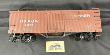 DELTON 4254 DENVER & RIO GRANDE BOX CAR, G SCALE