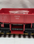 Vintage LGB 4041 OEG #1200 Ballast Car G Scale Germany Version A Couplers Red