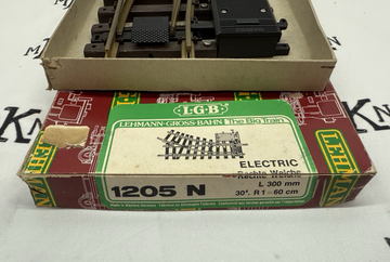 LGB 1205N G Scale Electric Right Hand Switch Turnout LN/Box