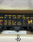 Aristo Craft 41497S-C Pennsylvania Power Light Co. 3 Bay 100 Ton Hopper G Scale