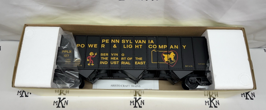 Aristo Craft 41497S-C Pennsylvania Power Light Co. 3 Bay 100 Ton Hopper G Scale
