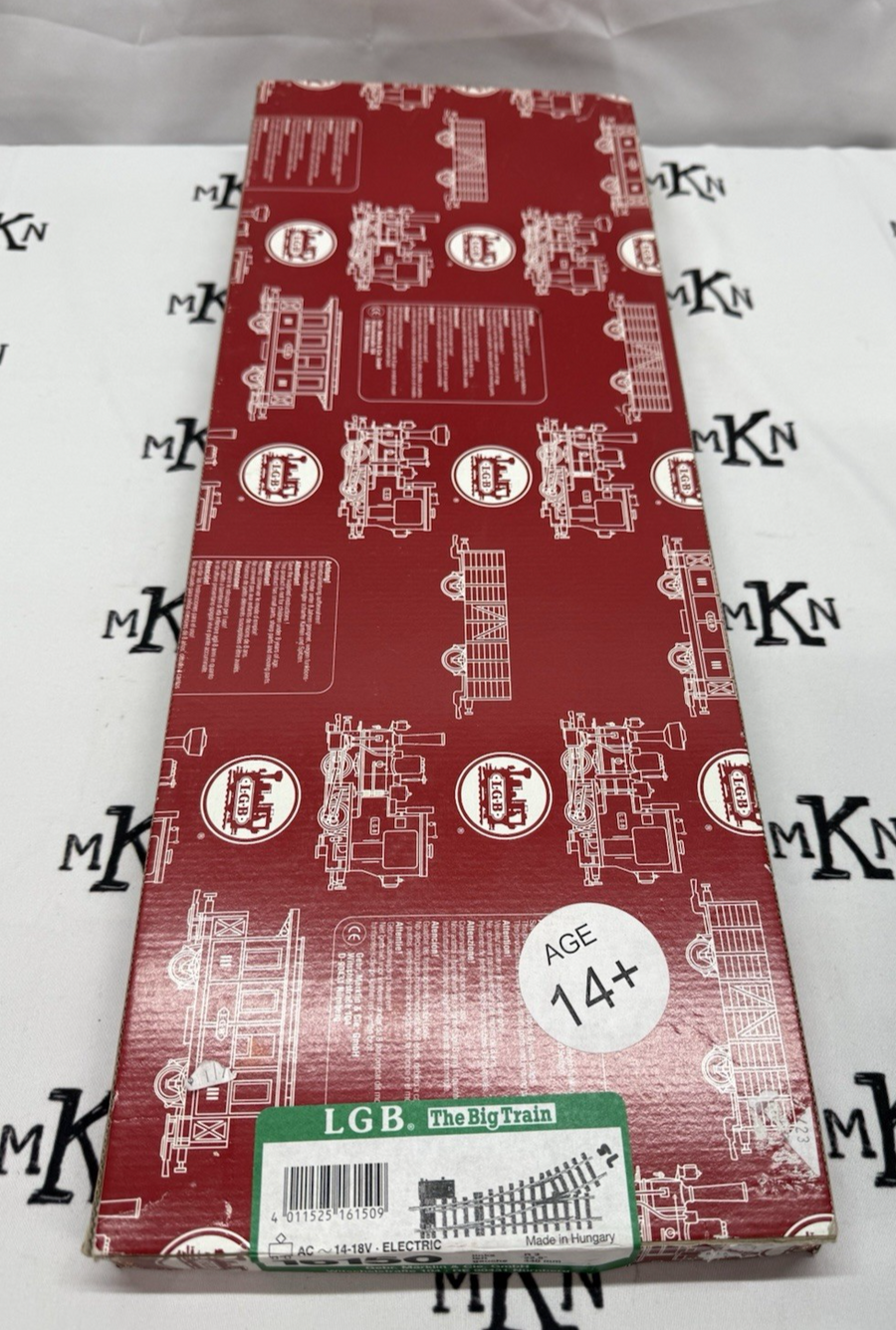 LGB 16150 G 22.5° R3 Left Hand Remote Electric Curved Switch Turnout New G Scale