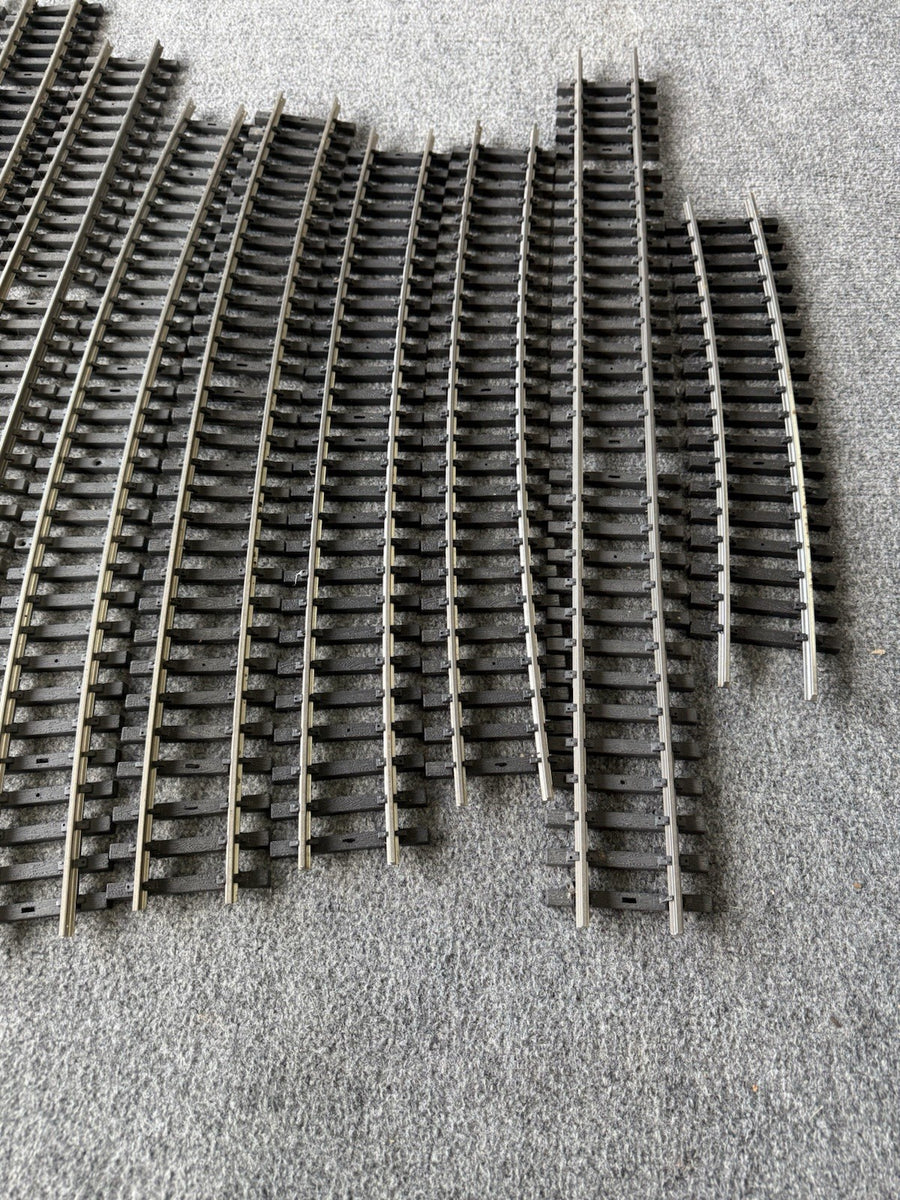 Aristo-Craft Straight Track (9) Mixed Lot Stainless Steel G Scale Excellent Used