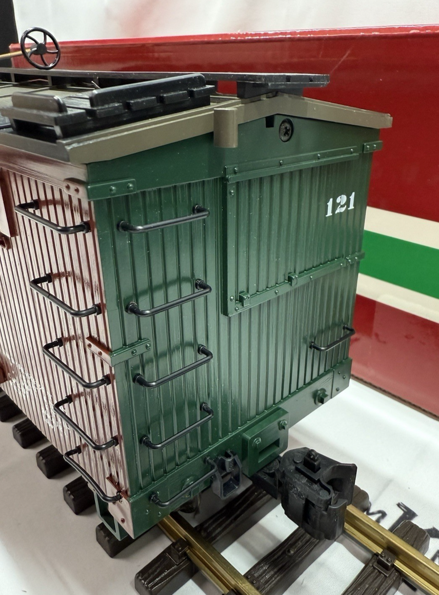 LGB 48670 Sandy River & Rangeley Lakes Boxcar metal wheels knuckles #121 G Scale