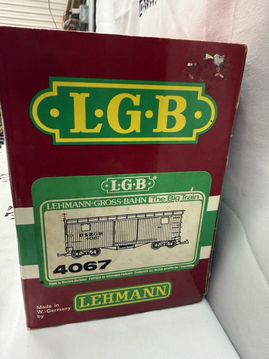Box Rabbit 4067 LGB 4067 G Scale Denver & Rio Grande Box Car Weathered Metal Wheels Ka ...