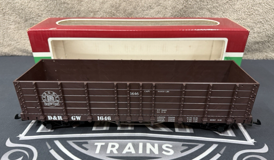 LGB 4073 Denver & Rio Grande Western High-Sided Wooden Gondola 1646 G Scale