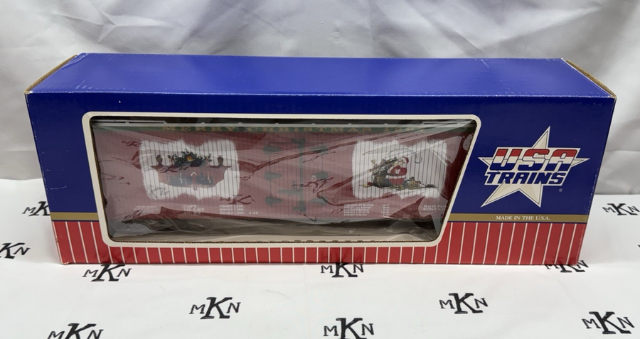 USA Trains R-13015 Christmas 1997 Refrigerator Reefer car G Scale