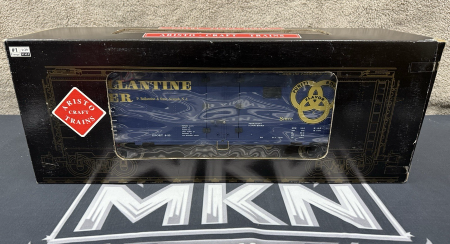 Aristo Craft ART-46213 G Scale Ballantine Beer Reefer METAL WHEELS LN/BOX
