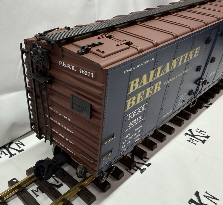 Aristo Craft ART-46213 G Scale Ballantine Beer Reefer METAL WHEELS LN/BOX