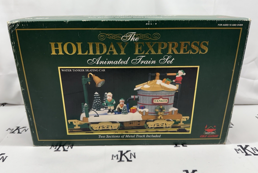 NEW BRIGHT 380-2 HOLIDAY EXPRESS ANIMATED WATER TANKER CAR G SCALE