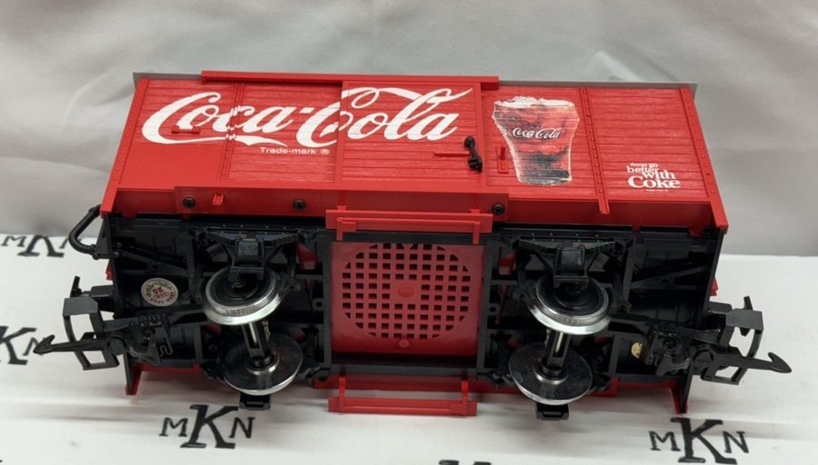 LGB 45352 Coca-Cola Box Car with Sound G Scale Metal Wheels LN/Box