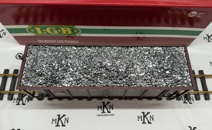 LGB 44760 PRR Pennsylvania Hopper w/ Coal Load LN/Box G Scale