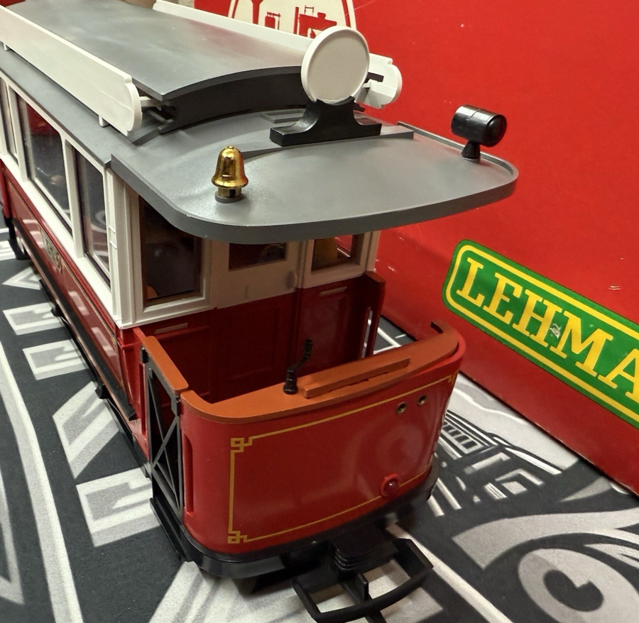 LGB 3600 G Scale Trolley Unpowered Trailer Car Excellent with box and stickers