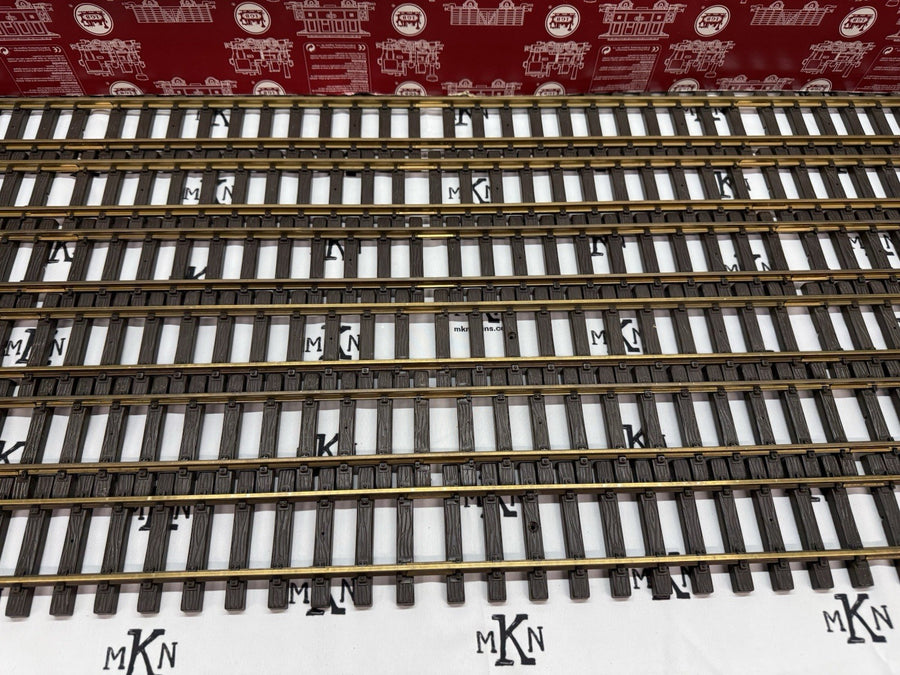 LGB 10610 G Scale Brass 4-foot Straight Track 6 Sections LN/Box