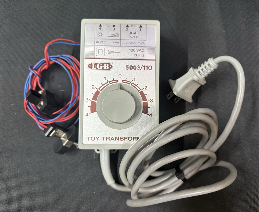 LGB Train Transformer 5003/110 G scale New in Box Tested with Track Leads