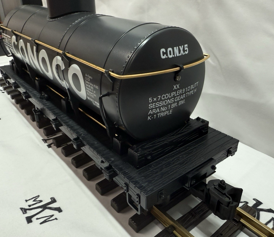 LGB 4080 Conoco Tank Car Metal Wheels Metal Wheels LGB Knuckles G Scale