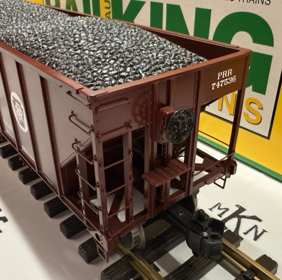 RAILKING One Gauge 70-75015 PRR Pennsylvania Hopper Coal Load #747536 G MINT