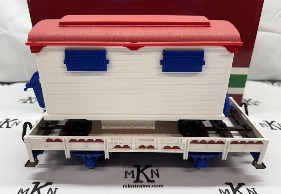 LGB 4037 Circus CASSA Wagon on Flat Car New Original Box G Scale