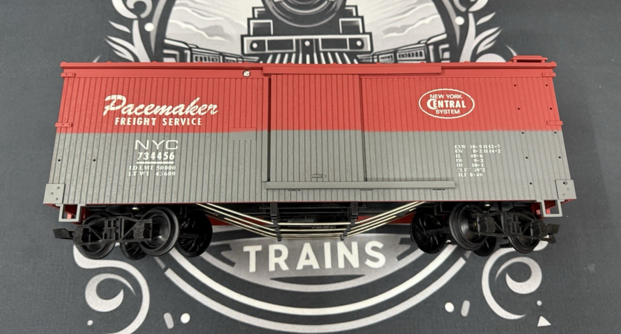 LGB 47914 New York Central “Pacemaker” #734456 Steel Single Door Box Car EX