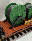 LGB 4002 Kabel Union Flat Car w/ Cable Spools Green G-Scale