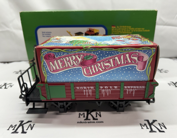 LGB 94505 G SCALE CHRISTMAS GONDOLA CAR WITH GIFT BOX New