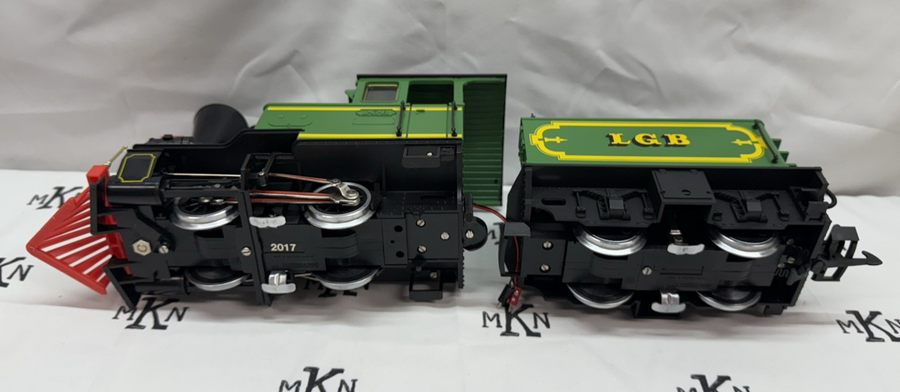 LGB 2017 Green Classic Steam Locomotive and Powered Tender G Scale LN