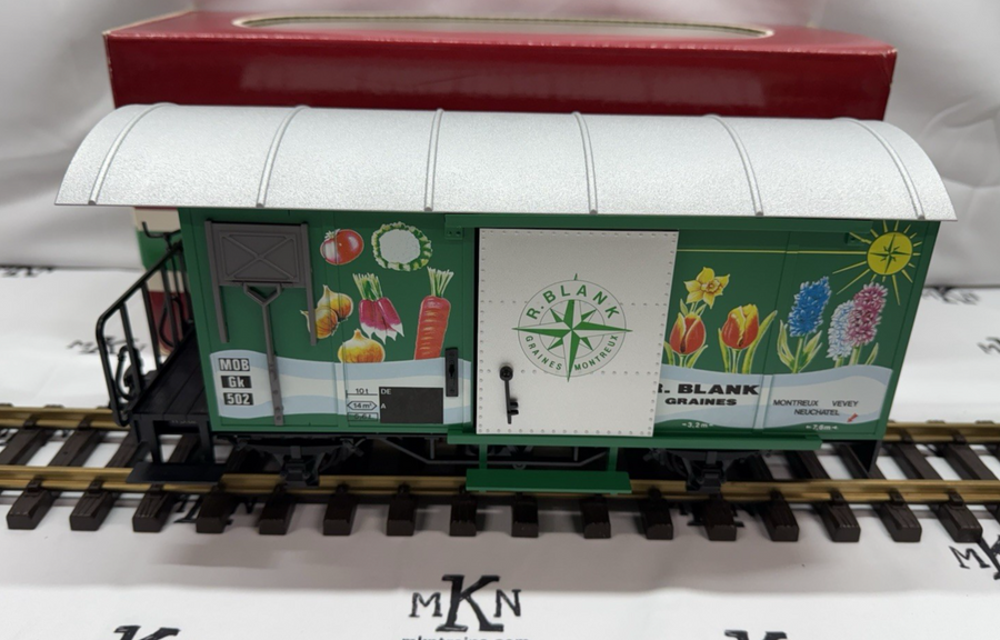 LGB 4128 R. Blank Grains Box Car Fruit & Vegetable Mural New G Scale