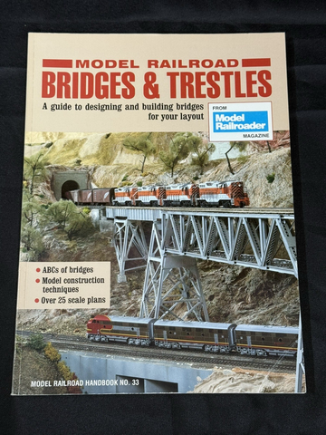 Model Railroad Bridges & Trestles by Model Railroader Magazine PB 1992
