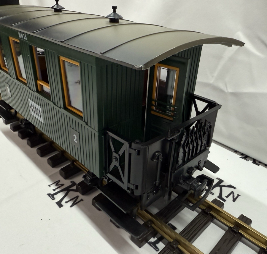 LGB 3106 GREEN 2nd Class PASSENGER COACH Car G Scale Metal Wheels