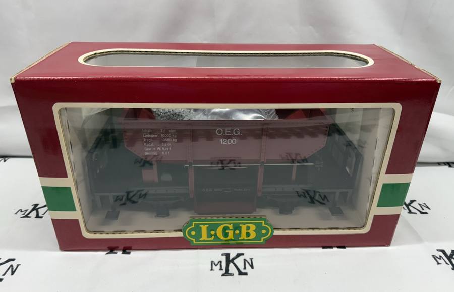 LGB 4041 OEG 1200 RED Hopper Ballast Car G Scale New/Box/Sleeve
