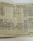 Vintage 1960 Railroad Time Books with historical writing dates times Ephemera