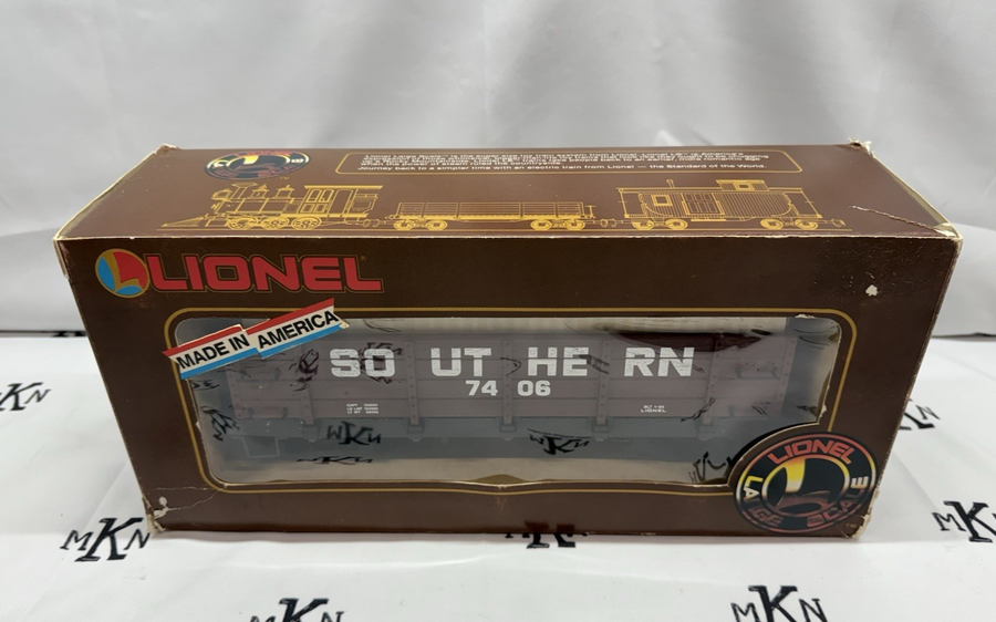 Lionel Large G Scale 8-87406 Southern Gondola Box Car #7406 EX