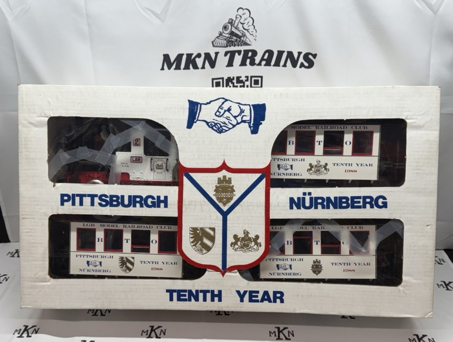 LGB Pittsburgh 1988 NURNBERG 10th Year Limited Edition Set White G Scale RARE