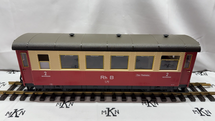 LGB 3063 Rh B Red 2nd Class Passenger Car G Scale