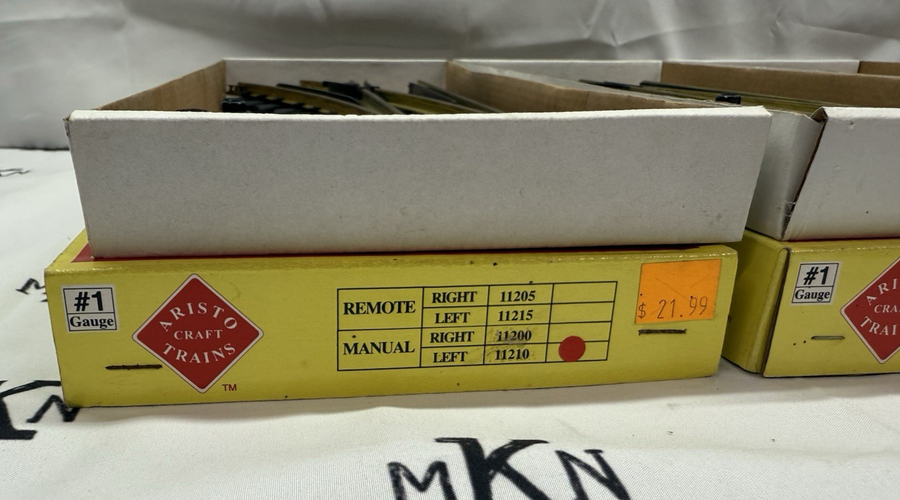 Aristo-Craft 11210 11200 G Scale Brass Left Hand Manual Switch Turnout EX/Box