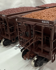 LGB 40040 PENNSYLVANIA RAILROAD PRR ORE CAR set G Scale Kadee Metal Wheels