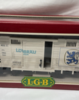 LGB 4032L G Covered Freight Car Bierwagen Löwenbräu OVP Weiß G Scale