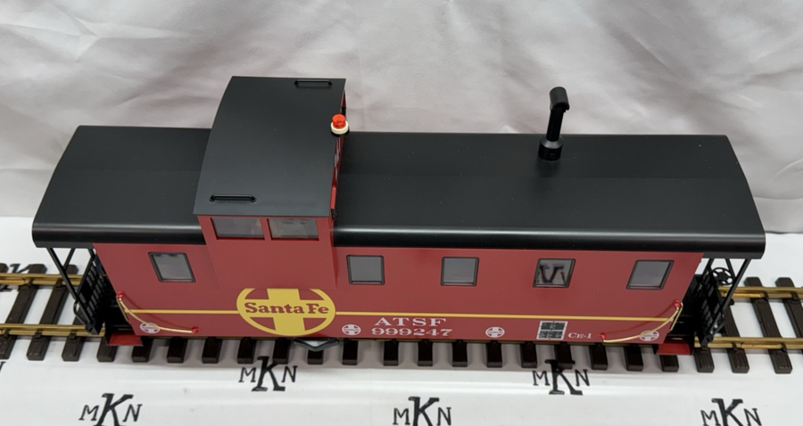 LGB 43714 Santa Fe Caboose Red #999217 G Scale NIB/Sleeve
