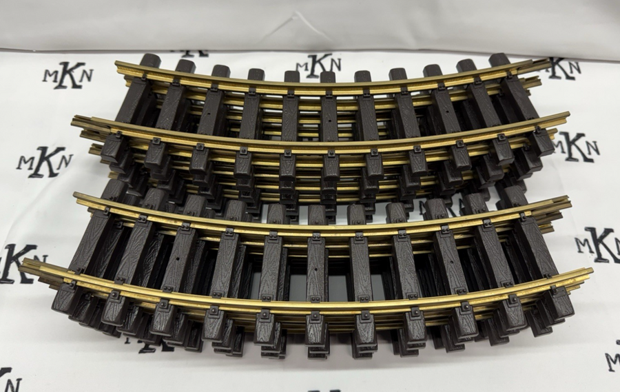 Aristo-Craft 7201 EURO Style 4' Diameter Curve Track Sections (10) EX G Scale