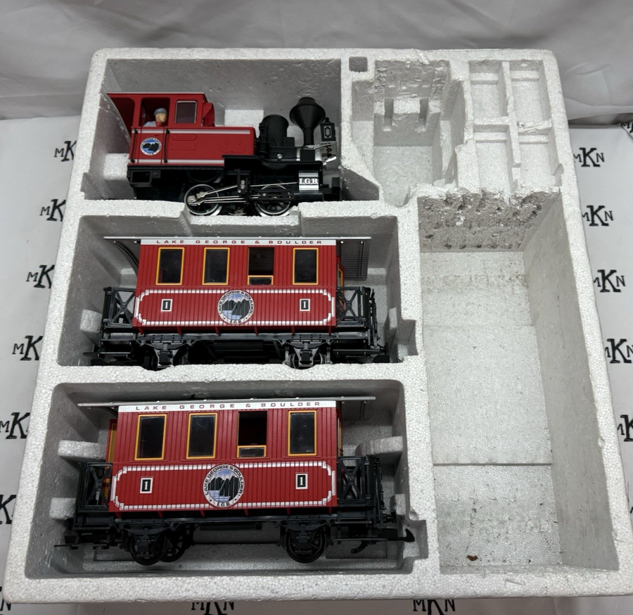 LGB 25301 G Scale Lake George & Boulder G Gauge Steam Passenger Train Set Only