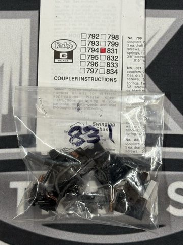 Kadee #831 G Scale Truck Mount Coupler - One Pair - New old Stock