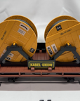 LGB 4002 REEL CAR W/ YELLOW Cable Reels G Scale New