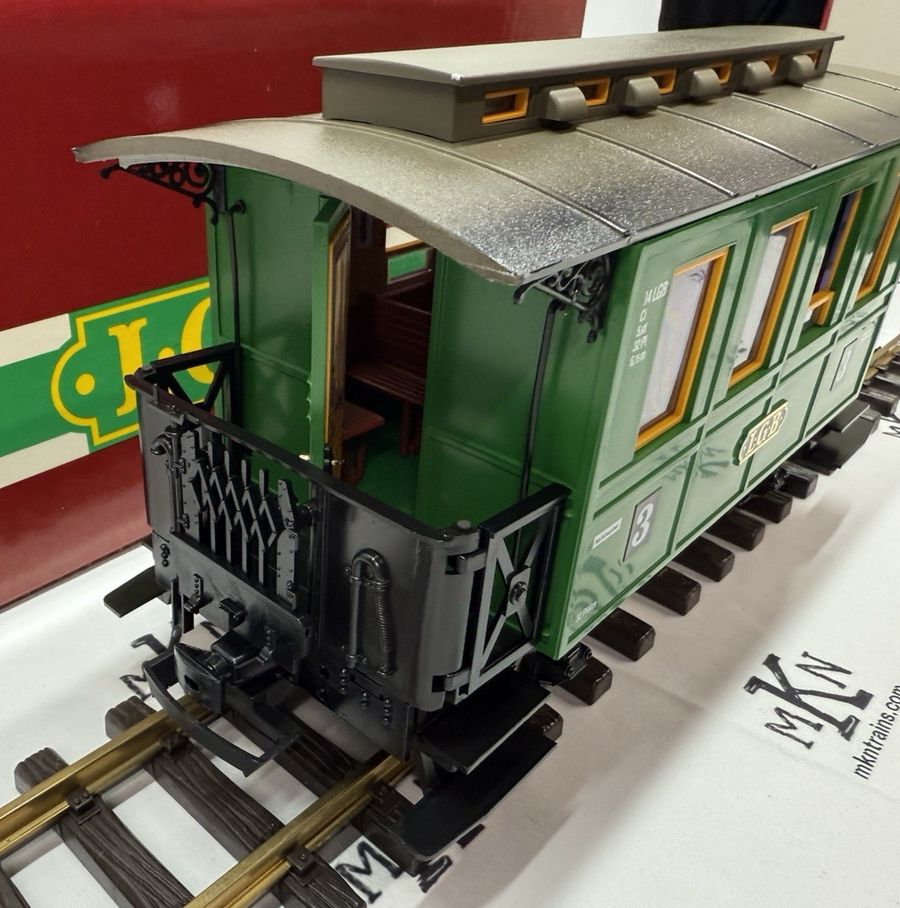 LGB 3010 Western 3rd Class Passenger Car New/Box/Sleeve G Scale